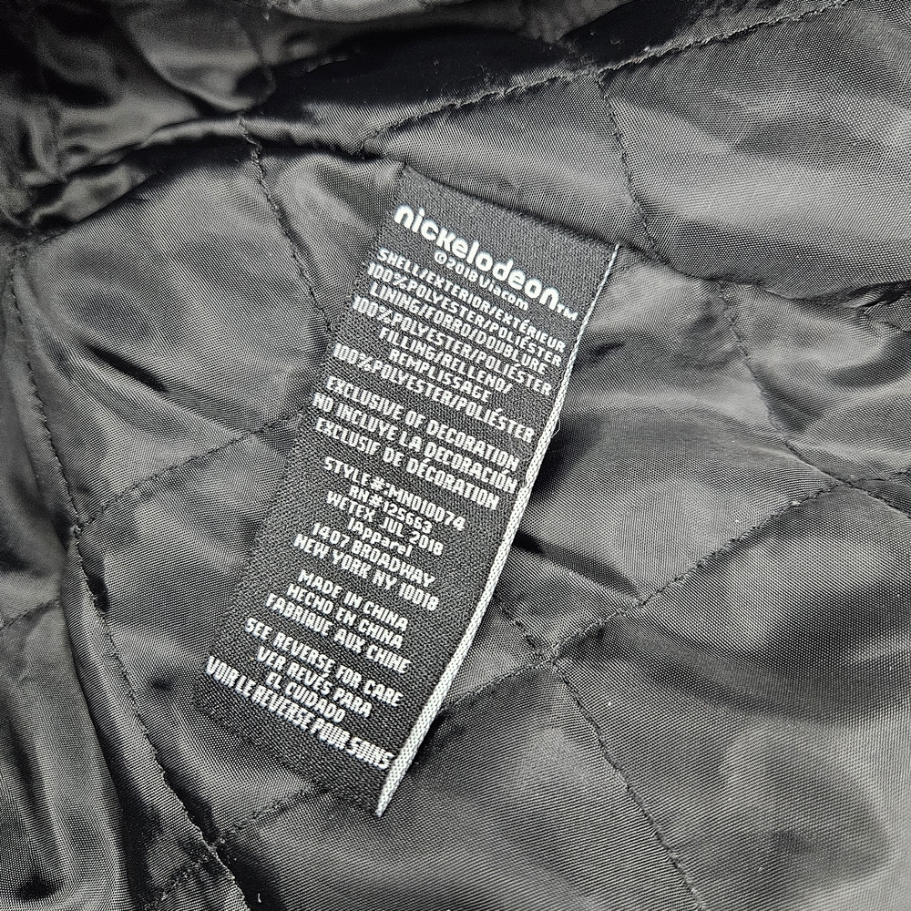 Nickelodeon Members Only Black Cartoon Character Jacket RN 125663 - Picture 10 of 10